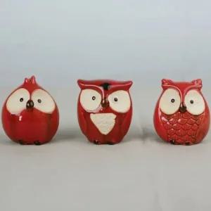 장식소품 부엉이 인테리어소품 미니양초홀더 홀더세트 로맨틱분위기 빈티지홀더 도자기인형