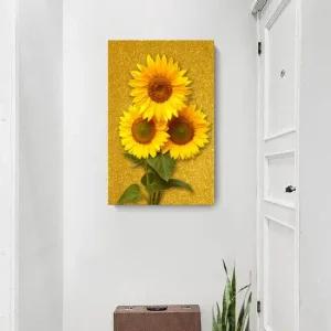 해바라기 액자 리치40X60 돈들어오는 현관 캔버스액자