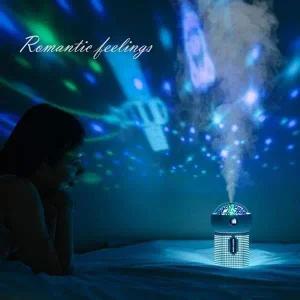 [골드스마일]회전 무드등 무선가습기 프로젝터조명