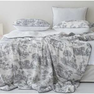 몽슈 냉감 스프레드 싱글S세트 블랙