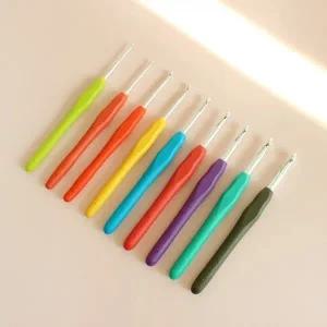 HAGT 코바늘 세트 9종 실리콘 모사용 코바늘 예쁜 손 뜨개질 뜨게 바늘_23140377