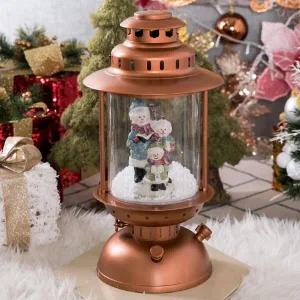 [아트박스]/플라워트리 크리스마스 랜턴 오르골 대형장식 스노우볼 골든 41cm