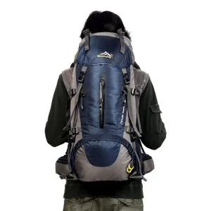 TC 트래버스 방수 대형 등산가방 백패킹 배낭 네이비 등산화 등산스틱 여성백팩