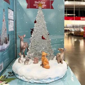 코스트코 크리스마스 LED 미니 트리 글리터 워터글로브 카페 무드등 인테리어 소품 장식