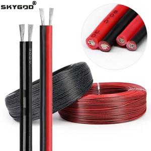 2~100m UL2468 2핀 PVC 전자 와이어 30 28 26 24 22 20 18 16AWG 빨간색 검정색 구리 케이블 (12V JST 커넥