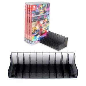 SFW CD DVD 케이스 보관 컨테이너 홀더 2개입