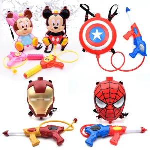 [릴팡] 아이언맨/스파이더맨/캡틴아메리카 마스크배낭물총