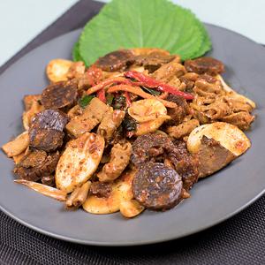 신림동 미림통통 양념순대 볶음 2인분 (순대+곱창+간)