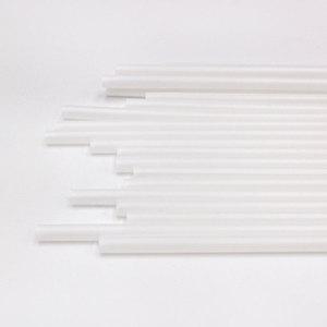 7x25 PLA 생분해성빨대 백색(개별) 100개 옥수수빨대