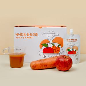국내산100% NFC착즙 사과 당근즙 100mlx20팩
