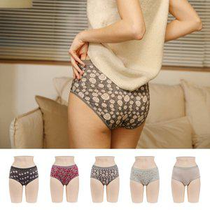 [라페어](김해점) 프리미엄 인견 팬티 5종 패키지 그레이무드  LWHSS213