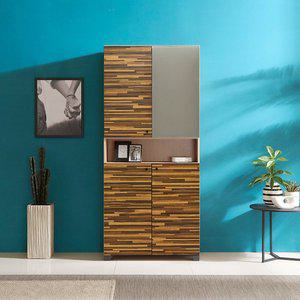 [플레인홈]도크 멀바우 키큰 거울 신발장 800