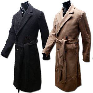 [쿨제이]남자 빅사이즈 오버핏 모직코트 니트 가디건 울코트 롱코트 캐시미어 더블 롱패딩 36 R2 더블 로브