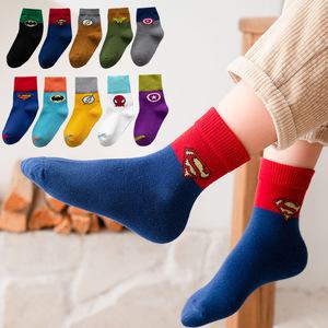 마블 어벤져스 DC 히어로 아기 어린이 양말 5켤레세트