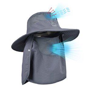 올인원 자외선차단 사파리모자 탈부착식 얼굴전면보호 햇빛가리개 등산 낚시 캠핑 야외활동