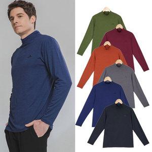 WB 윈터더블 긴팔 폴라 기능성 목티 기모 티셔츠 겨울 가을 작업복 히트텍 발열