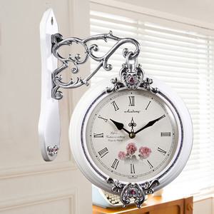 무소음 엔틱 장미W 양면시계 HTC-506S