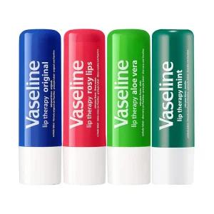 바세린 립 테라피 4.8g 립밤스틱 3개 (오리지널 로지 알로에 민트)