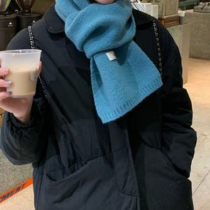 숏머플러 부드러운 쁘띠 니트 가벼운 미니 목도리 아동 여성 남성