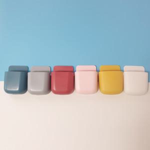 벽걸이 부착형 리모컨 거치대 다용도 멀티 수납함 휴대폰 거치대