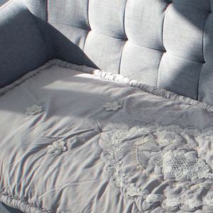 플라워 프릴 소파패드 3인 자수 돌쇼파 사계절 쿠션 방석 러그 매트