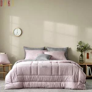 [닥스침구]모달 뭉크 핑크[6온스] 슈퍼싱글 퀸 킹세트[퀼트이불+패드+베개커버]