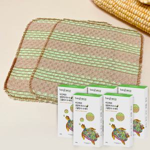 [대용량] 비긴에코 생분해 옥수수 그물망 수세미 3매 10박스 총30매 / 플라스틱 Free