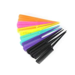 컬러꼬리빗 20개입 1봉. 일자빗 미용빗