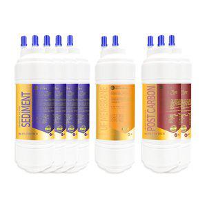 [필터테크]코웨이 P-220L 1년세트 정수기필터호환 개조형 프리미엄 8인치 단방향 (UF)