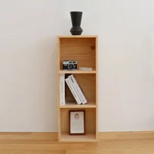 편백나무 원목 3단 책장 330 DIY 책꽂이 공간박스