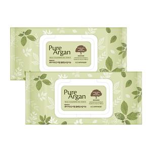 과일나라 에코에니어 퓨어 아르간 리얼 클렌징 오일 티슈 70매 x 2개