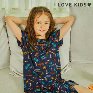 알로하 5부 세트 주니어 아동 키즈 어린이 반팔 잠옷