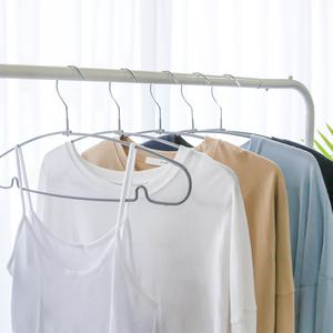 논슬립 pvc 라운드 옷걸이 바지걸이 20개/10개/5개 어깨뿔 방지 원피스 티셔츠 끈 이너웨어 정리 옷 걸이