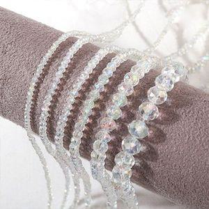 비즈아이 [2-459]크리스탈 론델컷 1/2/3/4/6/8mm 고온전기도금 크리AB ,1줄