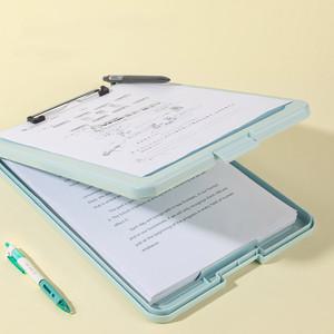 델리 파스텔 멀티 A4 클립보드 (TB403-색상랜덤) 서류보관 정리 케이스