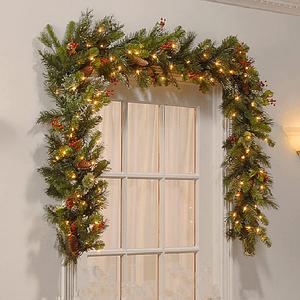 크리스마스 장식 전구 세트 대형 가랜드 리스 포토존 270CM 50알줄전구