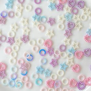 진주링 파츠 모음 10g 원형 하트 별 스팽글 데코덴 스팽글 다꾸 폰케이스 꾸미기 방과후수업재료