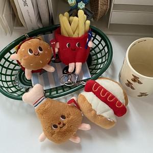 햄버거 감자튀김 닭다리 키링 치킨 패스트푸드 키홀더 열쇠고리