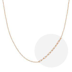 [모아르]14K 미니 클립 체인 목걸이 줄 로즈 골드 0.7mm