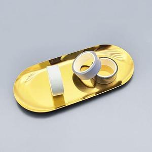 [OFLP23N7]소형 골드 인테리어 트레이 레트로 소품