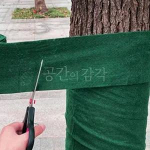 겨울나무보온재 가로수붕대 초록색 그린 부직포 식물섬유 월동 보호 방한