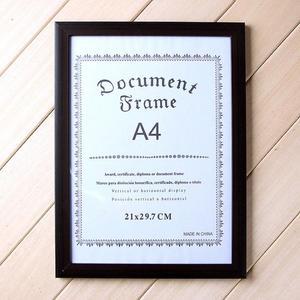 [OFK53361]벽걸이액자 모던 A4 상장액자 허가증 사진