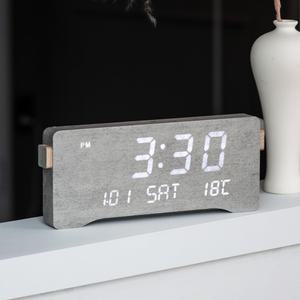 플라이토 우드 뉴모던 LED 인테리어 탁상시계