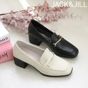 잭앤질 라운스퀘어 통굽 펌프스(JA4177)