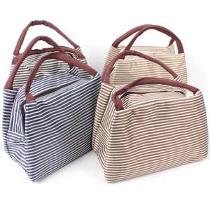 줄무늬 보온 보냉백 아이스백 도시락가방 런치박스