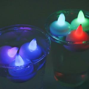 [OFLP98NT]물에 뜨는 LED 티라이트 칼라 12개입