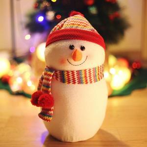 [OFLP94S4]털모자 눈사람 인형  대 32cm