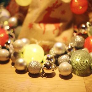 [OFLP94ST]트리 오너먼트 볼장식 4cm 24입  실버