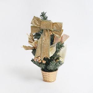 [OFLP9553]트리 장식 리본 15cm 골드