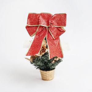 [OFLP9559]트리 장식 리본 24cm 레드